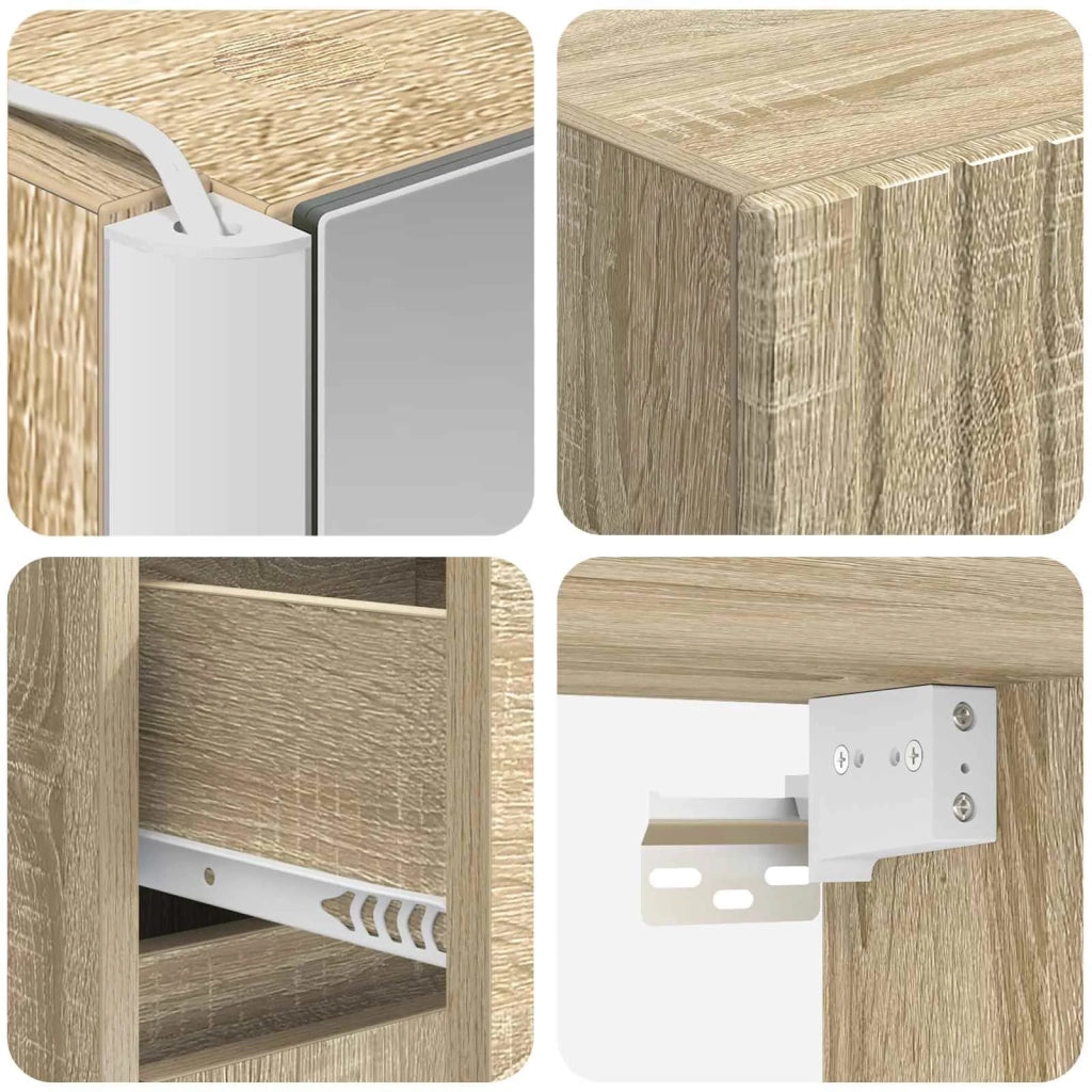 Set di Armadi da Bagno 5 pcs Rovere Sonoma 43 x 11,5 x 60,5 cm 3407353