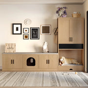 Mobile 2 in 1 per Animali con Cassettiera e Cuccia ¨C Xylo ¨C Legno, Bianco