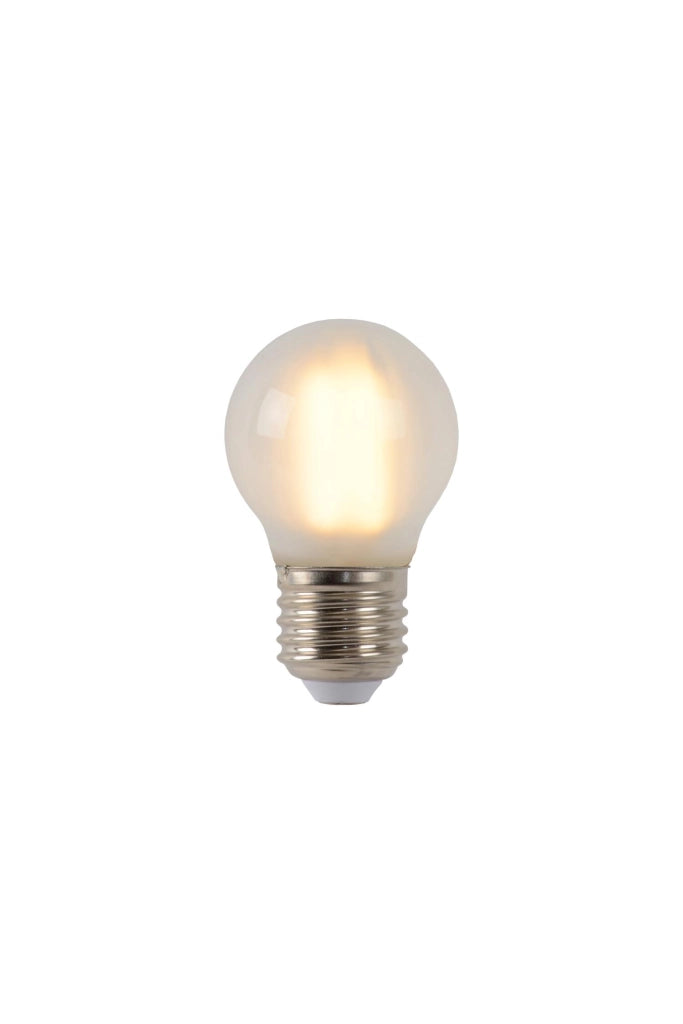 Lampadina LED opalina sferica E27 4W calda 280 lm Lucide