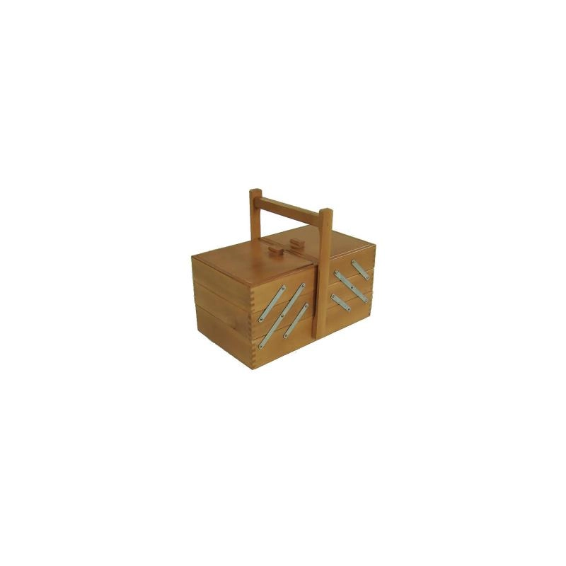 Portalavoro n.12 noce cm 34xh18/29,5x20 legno di faggio made in italy