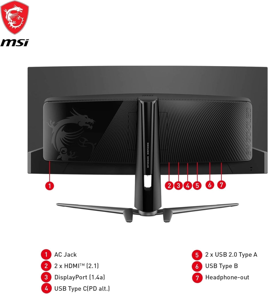 MAG 341CQP QD-OLED Monitor Gaming Curvo UWQHD 34", Quantum Dot OLED (3440x1440), 175Hz / 0.03ms, 99% DCI-P3, ΔE≤2, DisplayHDR True Black 400, KVM, DP 1.4a, HDMI 2.1, USB Type-C