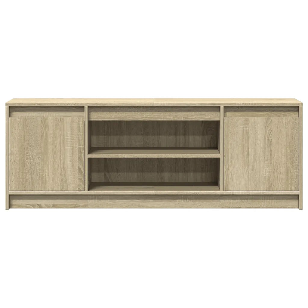 Mobile TV | Armadietto TV | Mobile Porta TV con LED Rovere Sonoma 139,5x34x50 cm Truciolato