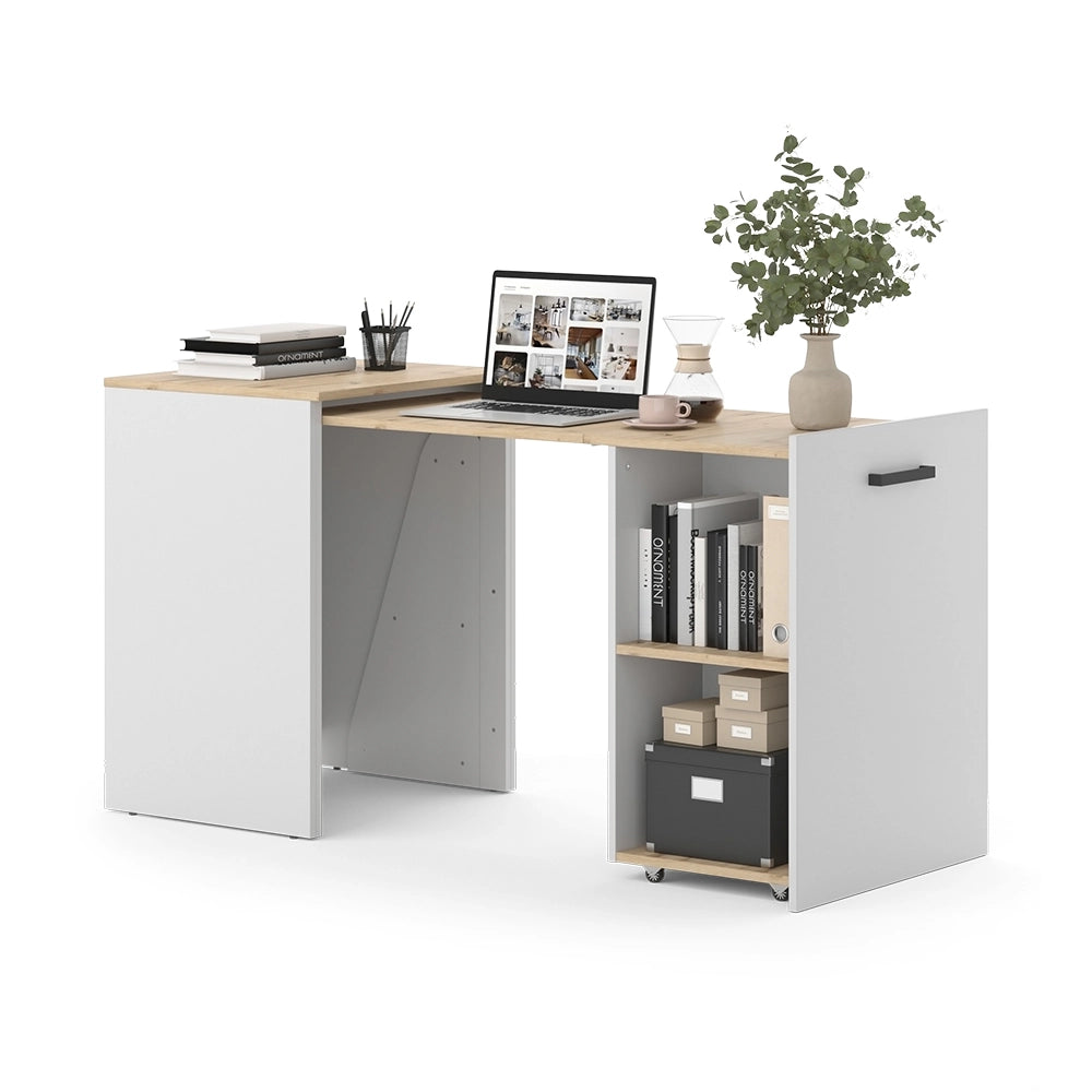 Vicco Scrivania Greige/rovere artigianale 60 x 50.4 cm Estensibile