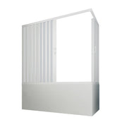 Box Sopravasca ad Angolo a Soffietto Apert Forte 170 cm a 140 x 70 a 50