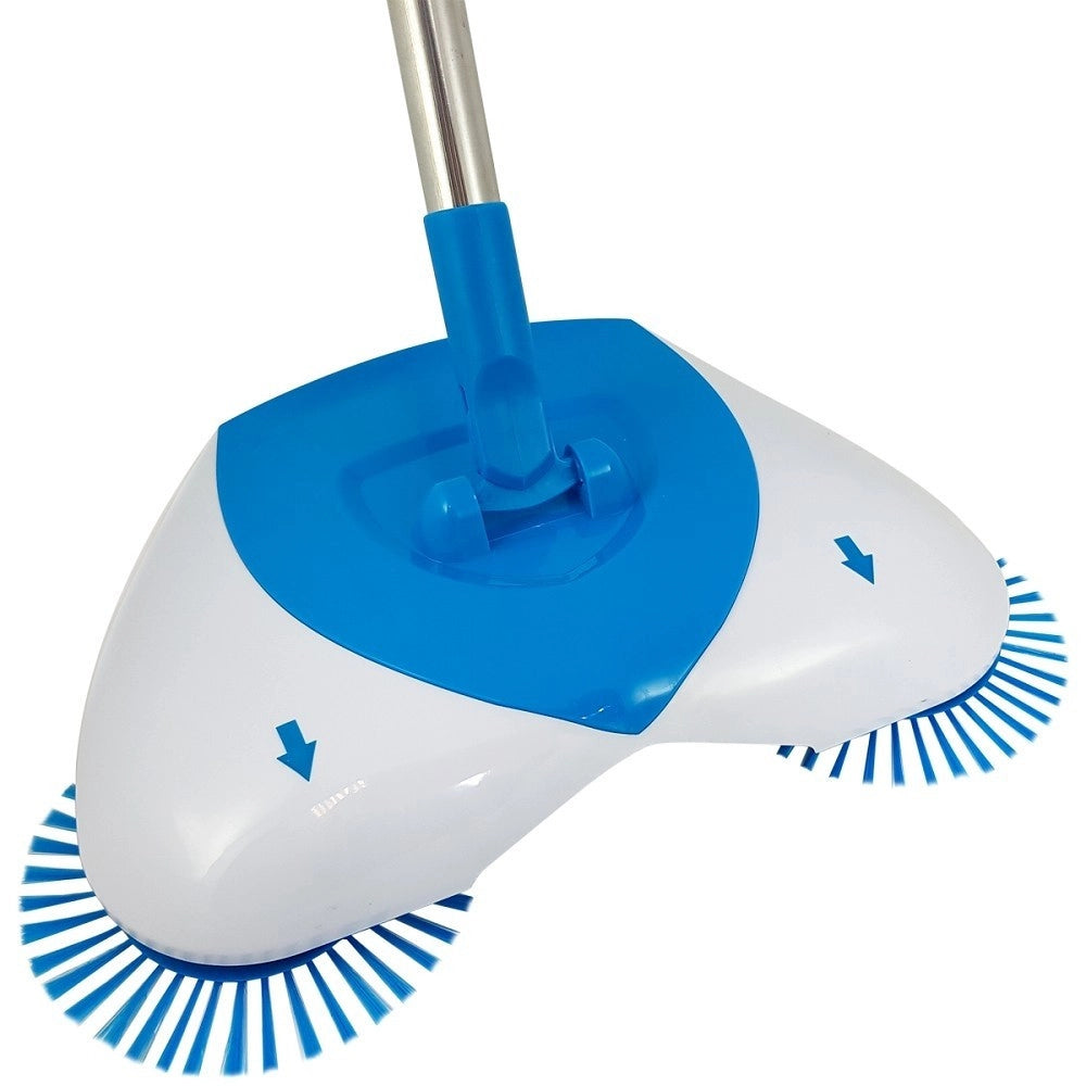 Trade Shop - Scopa Rotante Easy Aspirapolvere Pavimenti Con Setole Rotanti Senza Sacchetto -