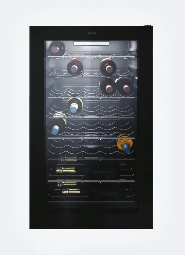 Candy DiVino CWC 150 EM/NF Cantinetta vino con compressore Libera installazione Nero 41 bottiglia/bottiglie