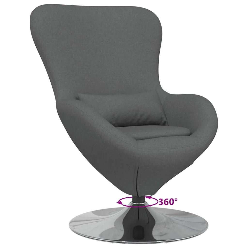 Divano Sedia-Poltrona uovo Grigio scuro 63 x 73 x 90 cm Tessuto 154773