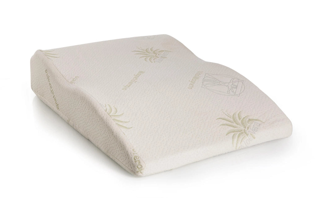 Sollevatore per gambe: cuscino in memory foam bianco