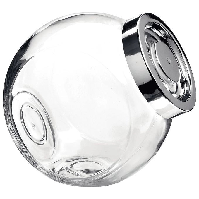 Bormioli Rocco 387770 Pandora Barattolo in Vetro con Tappo Metallizzato 2,2 lt colore Trasparente
