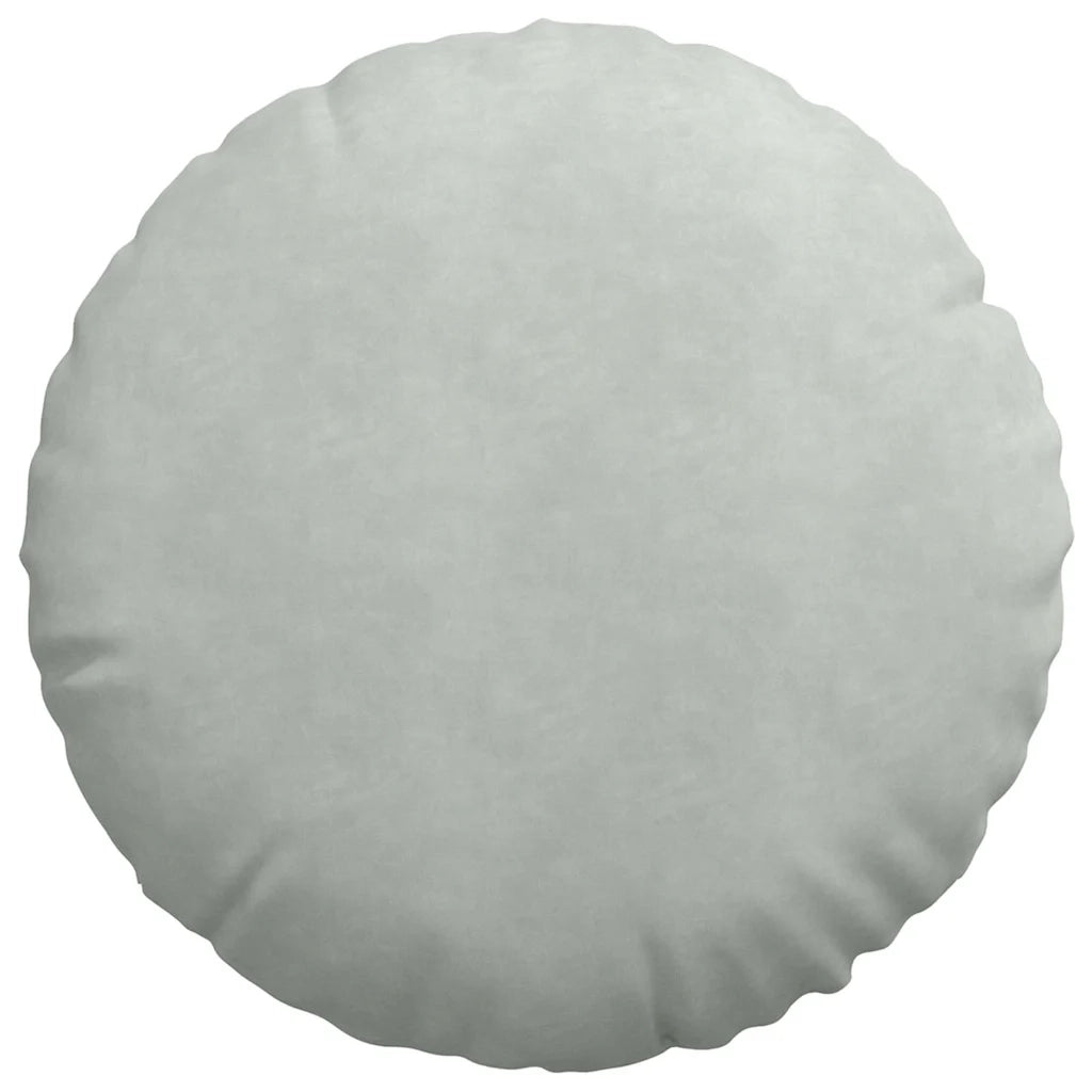 Cuscini per Seduta 2 pcs Grigio chiaro Ø60 x 21 cm Velluto