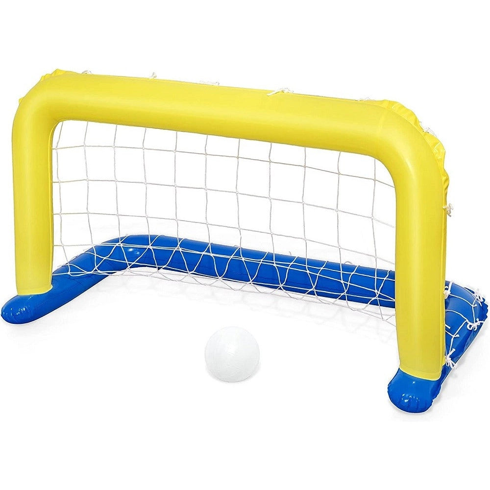 Trade Shop - Porta Gonfiabile Galleggiante Water Polo Con Palla Giallo 137x66cm Bambini 52123 -