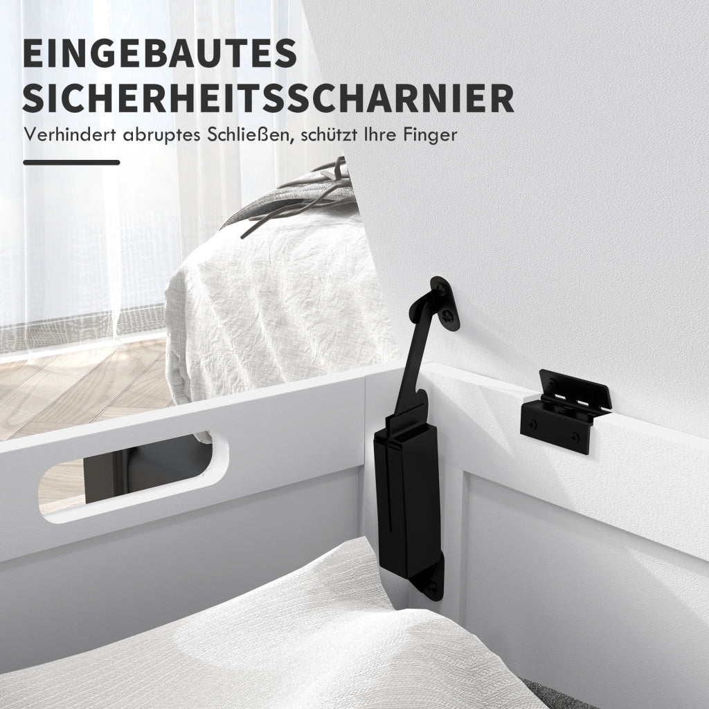 Cassettiera per giocattoli ¨C zephmum ¨C MDF, 81x40x46 cm, bianco
