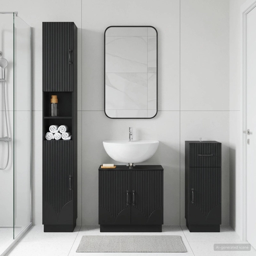 Set di armadietti da bagno in 3 pezzi HOORN 3417874