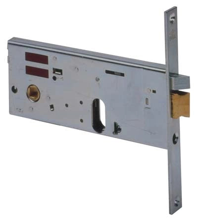 SERRATURA METALLO INFILARE ELETTRICA 14450 CISA  B.Q ZINC F.MM 16 F.OVALE+SCR+F H.MM 77 E.MM 90