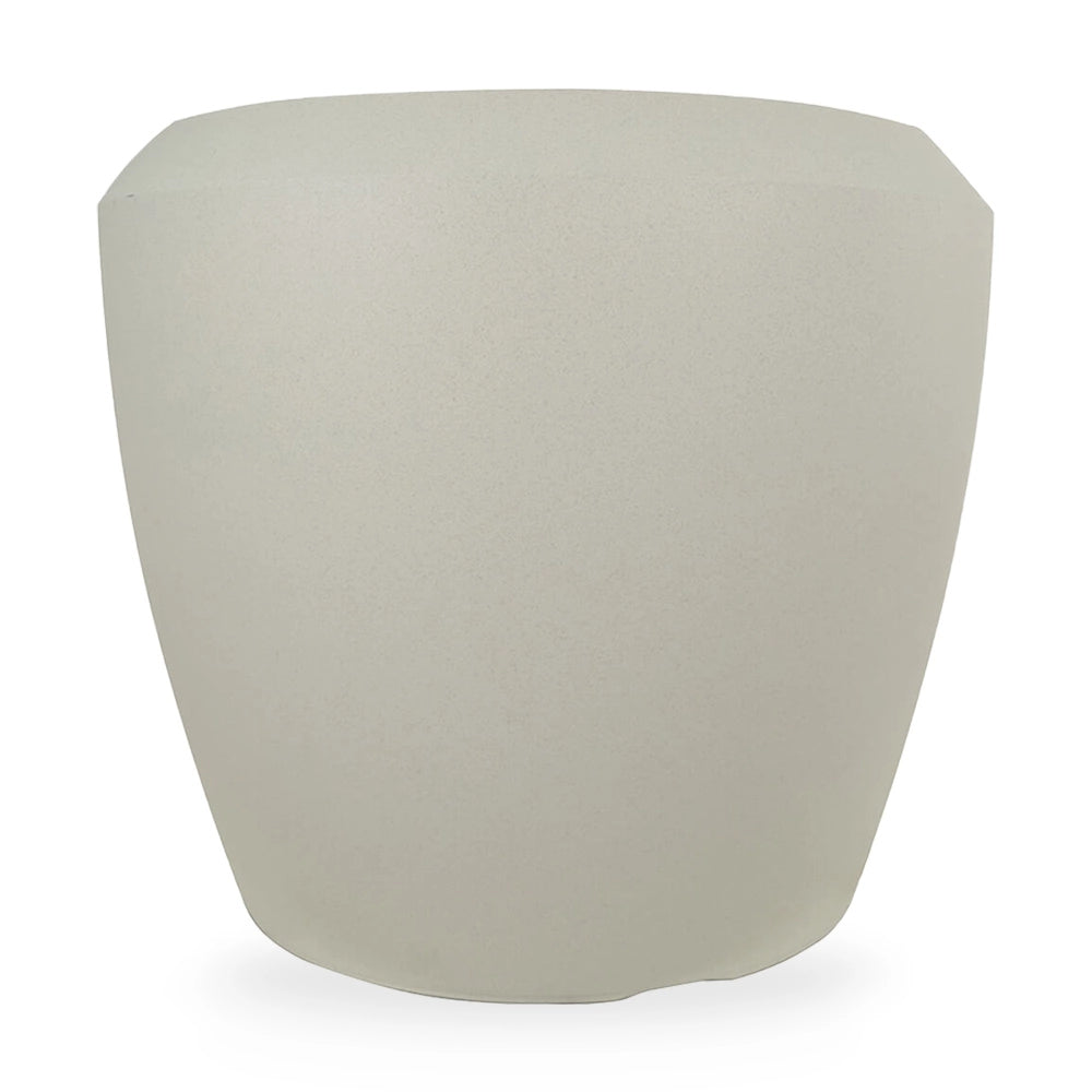 Vaso in plastica HDPE poliresina alta densità per piante Conchino Beige h 39,5