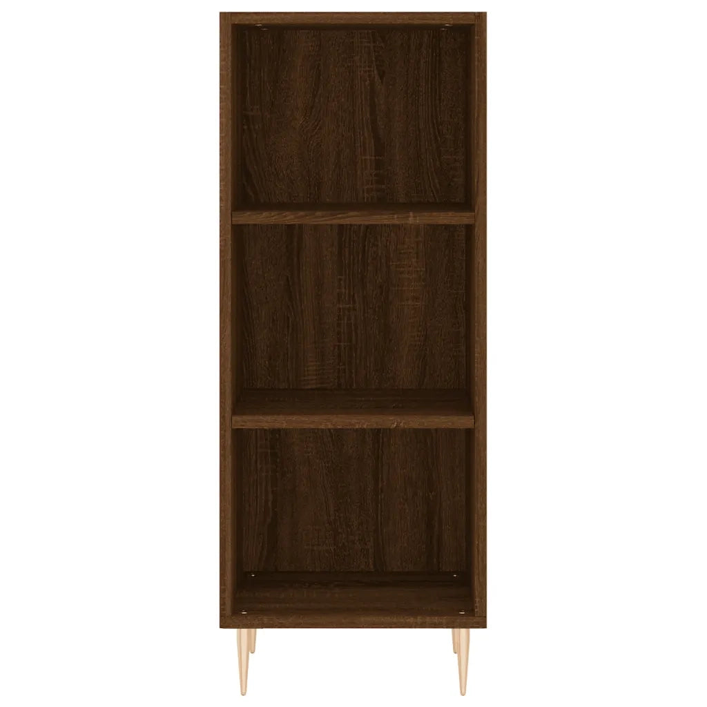 Credenza Rovere Marrone 34,5x32,5x90 cm in Legno Multistrato 828723