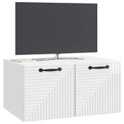 Mobile TV da Muro | Armadietto TV | Mobile Porta TV Bianco Lucido 59,5 x 41 x 30 cm