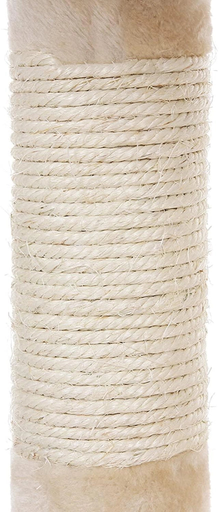 Albero per gatti con palo per graffiare scomparti e colonne rinforzate 70 cm beige 12_0000155