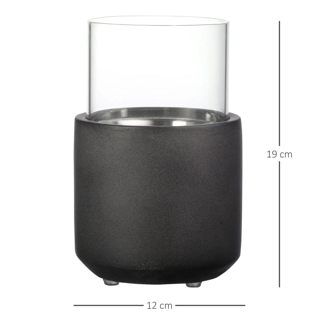 CAMINO A BIOETANOLO DA TAVOLO CON SERBATOIO DA 0.4L12X12X19CM GRIGIO SCURO