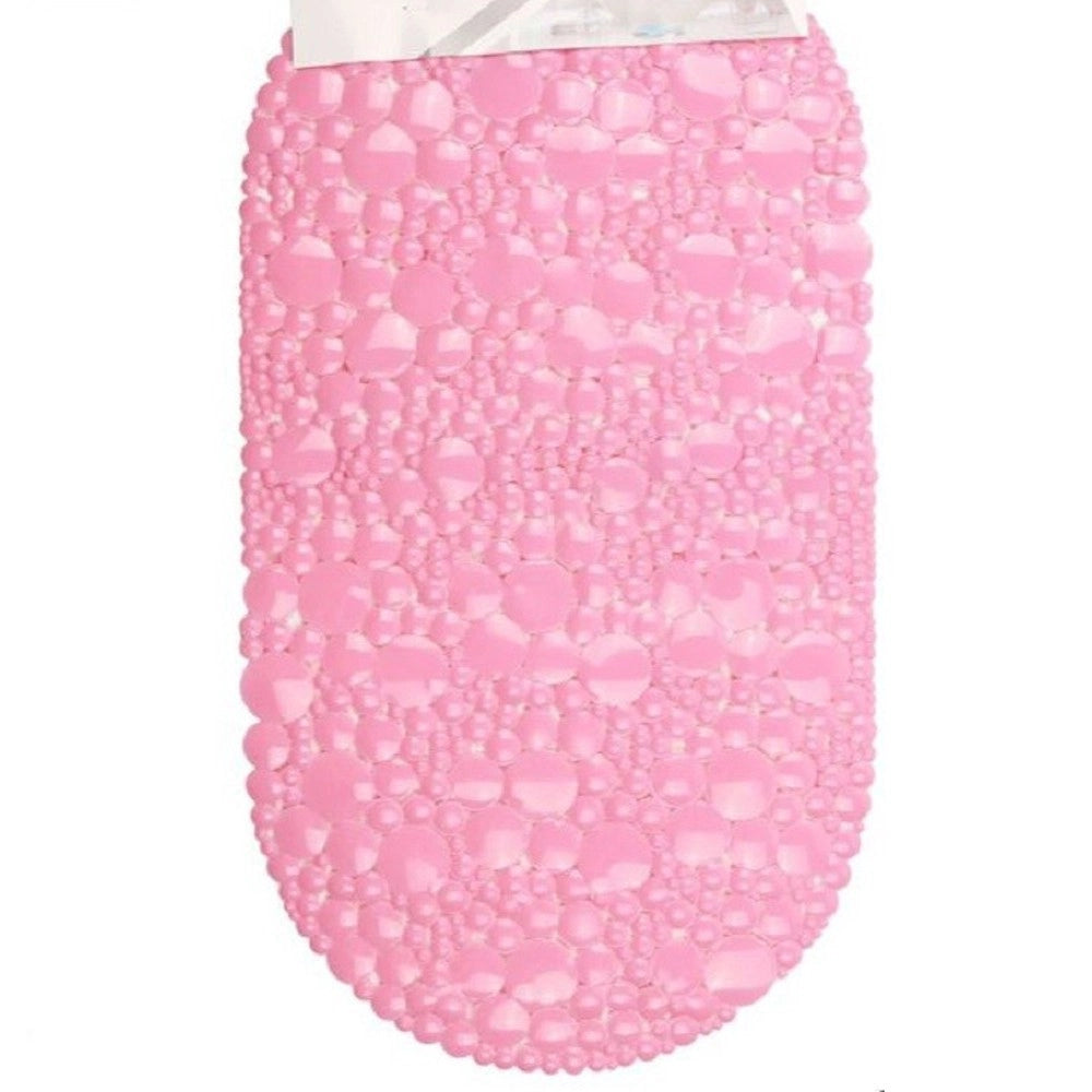 Trade Shop - Tappeto Tappetino Doccia Vasca Antiscivolo Per Bagno Arredo Rosa 38x68 Cm 54046 -