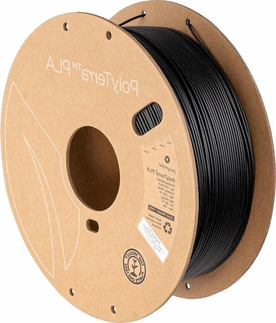 Filamento PLA 1,75 mm 1000 g nero opaco - Bassi contenuti di materiale sintetico