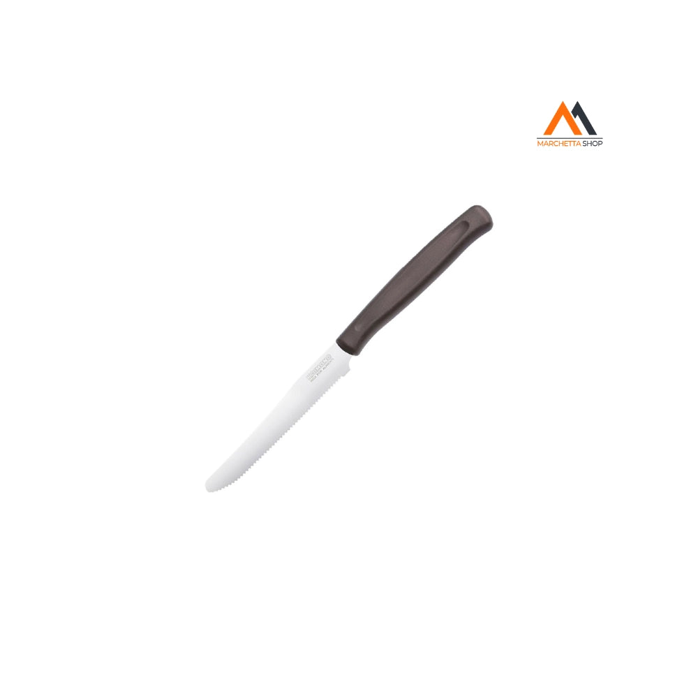 COLTELLO DA TAVOLA SEGHETTATO manico marrone