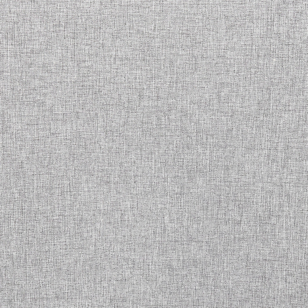 Set di 2 sedie da pranzo in tessuto grigio chiaro imbottito con gambe nere Stile retrò Mobili per il soggiorno