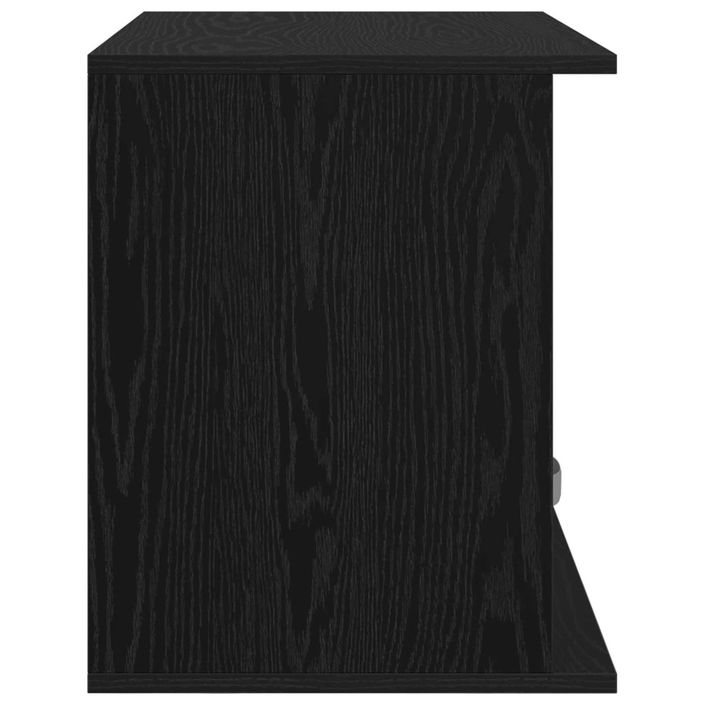 Supporto TV con cassetto Rovere Nero 79 x 40 x 48 cm 8000461