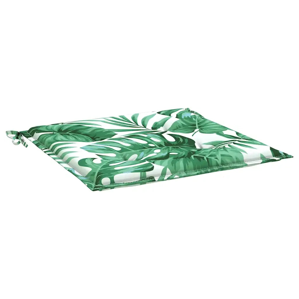 Cuscini per Sedia 2 pz | Cuscini per sedie Motivo a Foglie 40x40x4 cm Tessuto
