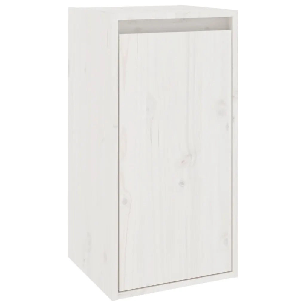Mobili Porta TV 2 pz Bianchi in Legno Massello di Pino cod mxl 18736