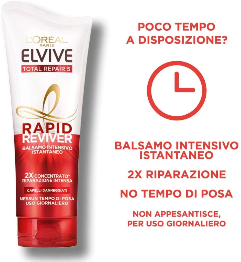 ELVIVE BALSAMO RAPID REVIVER TOTAL REPAIR 5 IN 1 IN FORMATO DA 180 ML