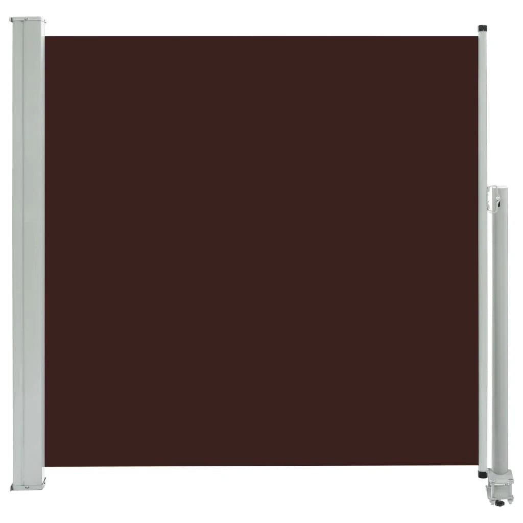 Tenda da sole laterale retrattile/schermo protettivo per patio giardino terrazza balcone 160 x 300 cm marrone 02_0007286