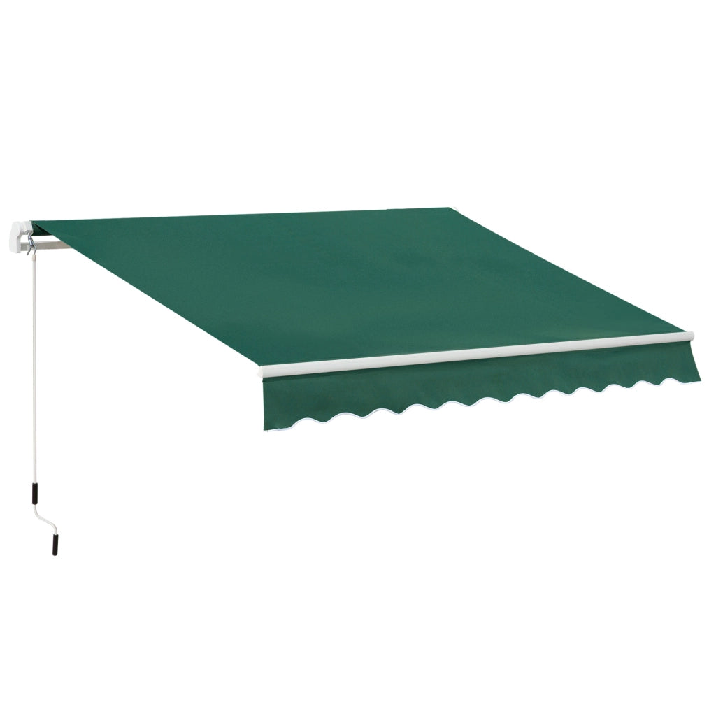 Tenda da Sole 3x2 m ¨C zephmum ¨C Verde, Alluminio, Acciaio, Poliestere