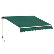 Tenda da Sole 3x2 m ¨C zephmum ¨C Verde, Alluminio, Acciaio, Poliestere