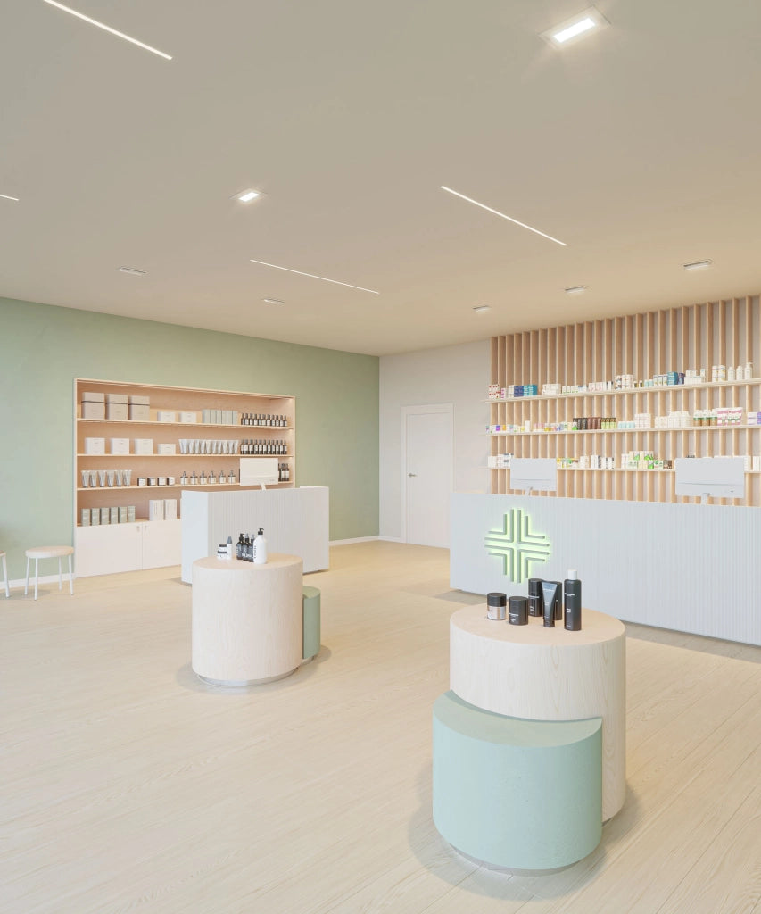Faretto LED da incasso a soffitto Bonn 40W 3000K 100º, Luce ambientale indiretta per interni, Finitura Argento Opaco - Beneito & Faure