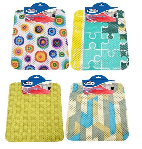 KIT SET 4 PZ MAURY'S TAPPETINO SOFT PER LAVELLO CON FANTASIA 40 X 32 CM