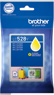 Brother LC528XLY Yellow Ink Cartridge cartuccia d'inchiostro 1 pz Originale Rendimento ultra elevato Giallo