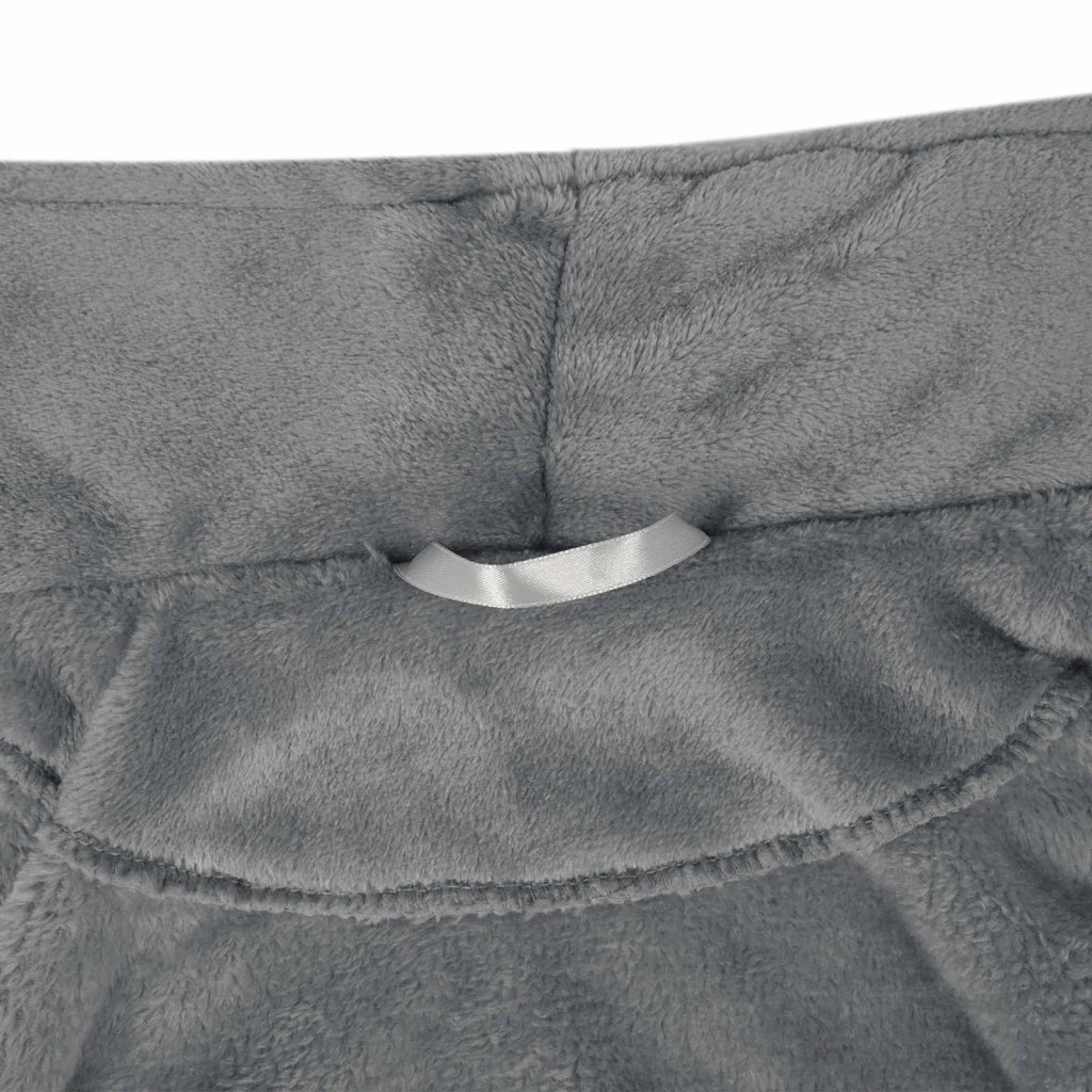 Accappatoio senza Cappuccio Grigio scuro xxxl Flanella CFW3732334