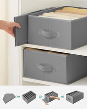 Organizzatore per calze - Organizzatore per reggiseni / Borsa di stoccaggio Set di 2