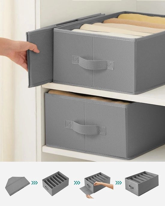 Organizzatore per calze - Organizzatore per reggiseni / Borsa di stoccaggio Set di 2