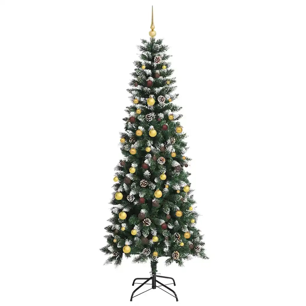 Albero di Natale artificiale con 300 LED Verde 210 cm 3395829