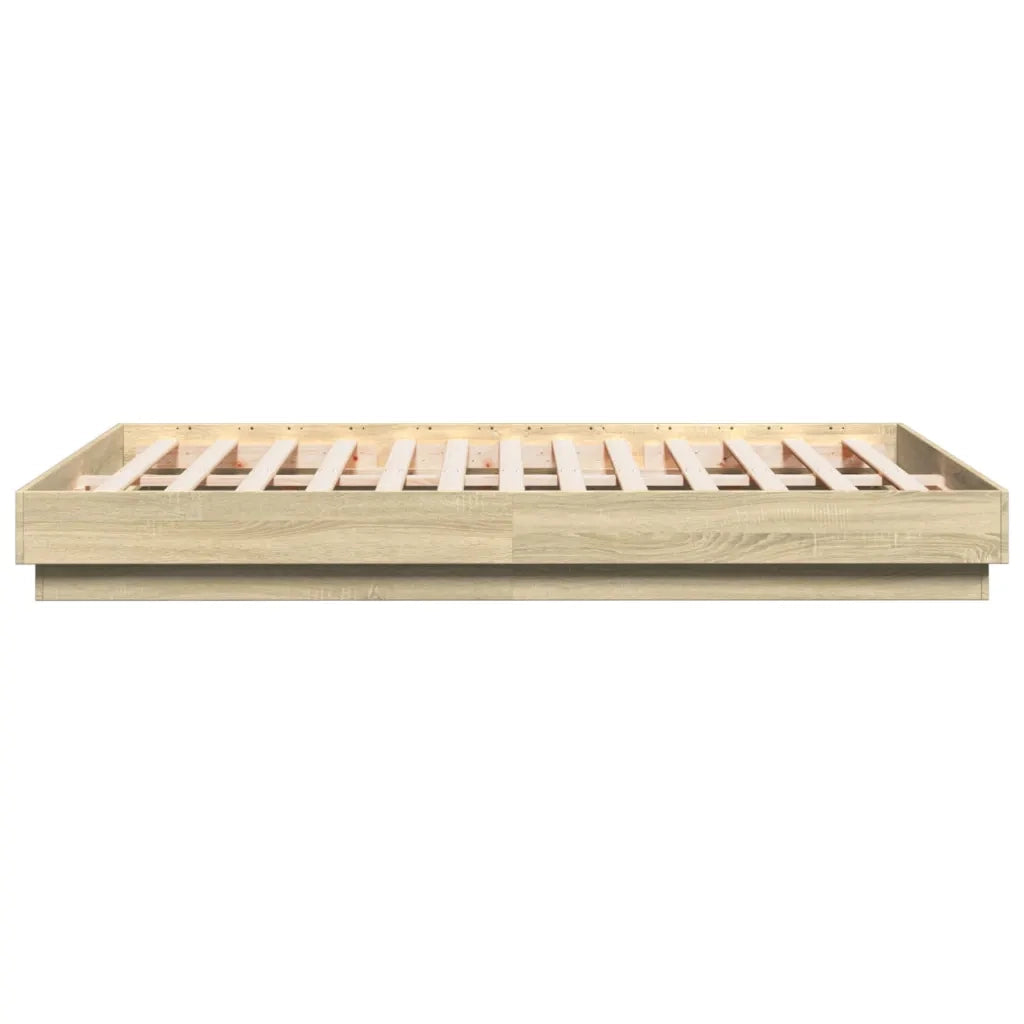 Giroletto-Struttura Letto Rovere Sonoma 160x200 cm in Legno Multistrato 888999