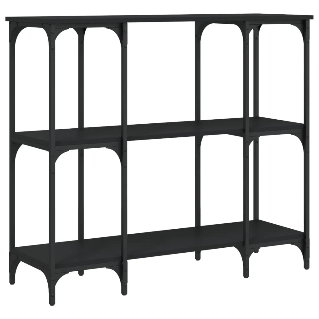 Tavolino Consolle | Tavolo d'Ingresso Nero 102x35x90 cm in Legno Multistrato