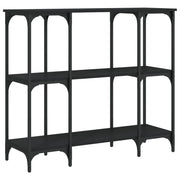 Tavolino Consolle | Tavolo d'Ingresso Nero 102x35x90 cm in Legno Multistrato