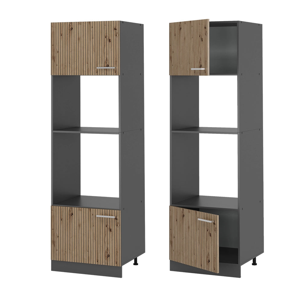 Vicco Set mobili bagno Rovere artigianale 60 cm