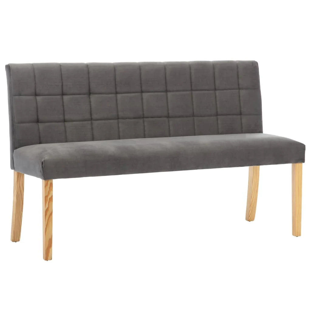 Panca 140 x 56 x 86 cm velluto grigio 02_0010902