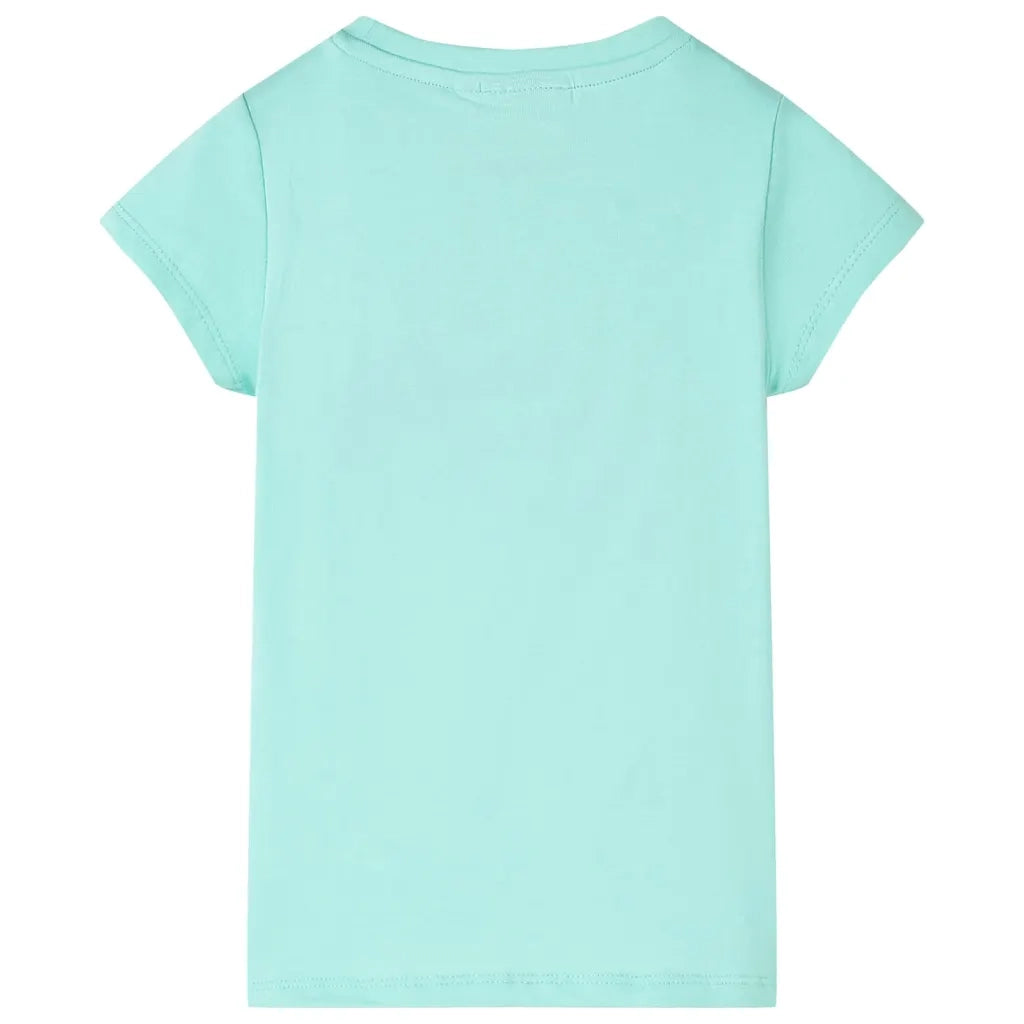 Maglietta da Bambina Menta Chiaro 140