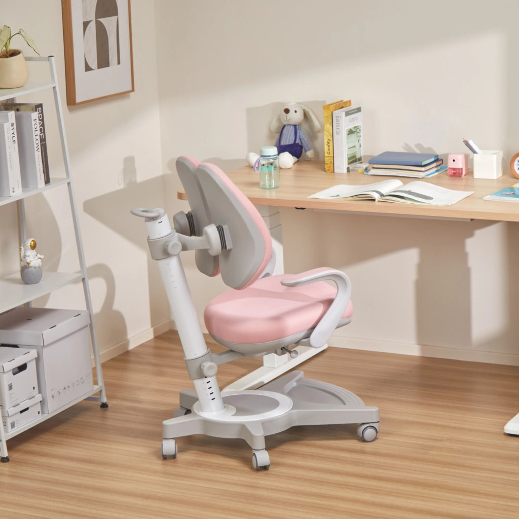 Sedia Girevole Partille per Bambini - Rosa [en.casa]