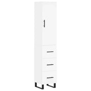 Buffet credenza cassettiera mobiletto mobile contenitore organizer cucina soggiorno salotto alto 34,5 x 34 x 180 cm legno ingegnerizzato bianco 02_0032428