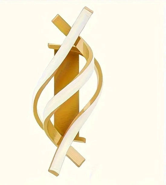 Lampada da Parete Moderna | Illuminazione | Lampada da Sospensione | Lampada da Muro | Per Salotto | Camera da Letto | Spirale | Oro